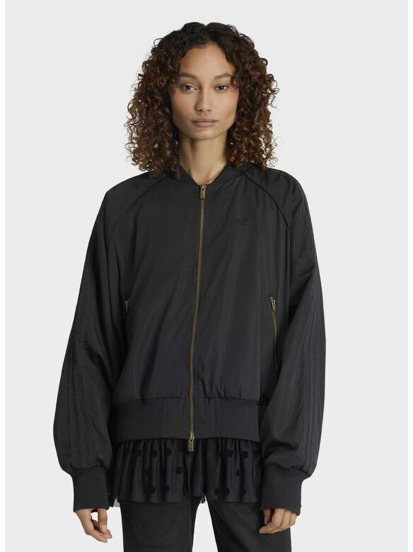 GIACCA LAYERED BOMBER, BLACK, medium