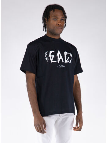 T-SHIRT PEACE, P401 BLACK + TEACH PEACE PRINT, small