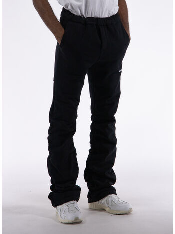 PANTALONE SHIRRED FLARE, K02-800 HEAVY TERRY BLACK, small