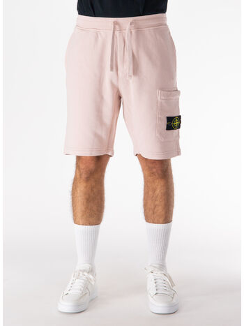SHORTS CARGO ORGANIC COTTON FLEECE, V0082 ROSA ANTICO, small