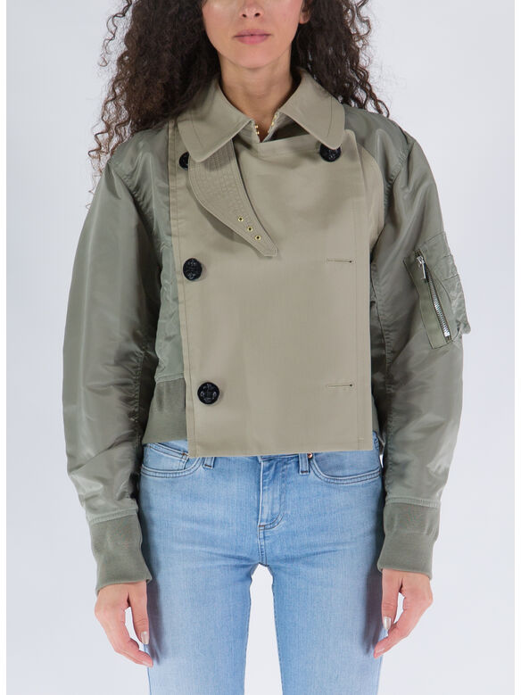 GIUBBOTTO NYLON TWILL BLOUSON, 535 L/KHAKI, medium