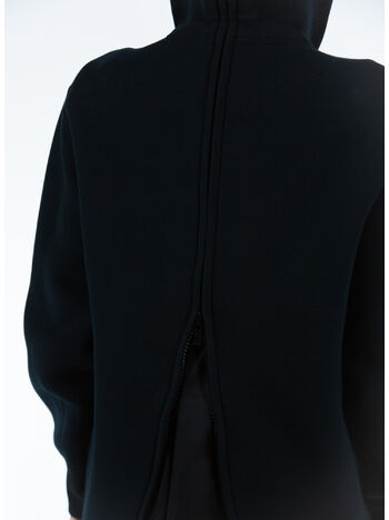 FELPA SPONGE SWEAT HOODIE, 001 BLACK, small