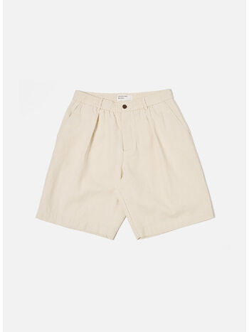SHORT SPORTIVO PLISSETTATO, ECRU, small