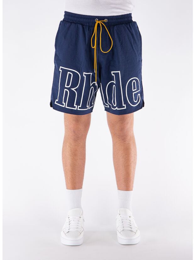 SHORTS SPORTIVO CON LOGO, 0302 NAVY, large