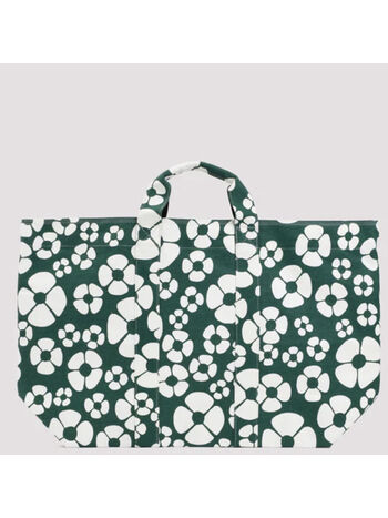 BORSA SHOPPER MARNI X CARHARTT WIP, ZO265 FOREST GREEN/STONE WHITE, small