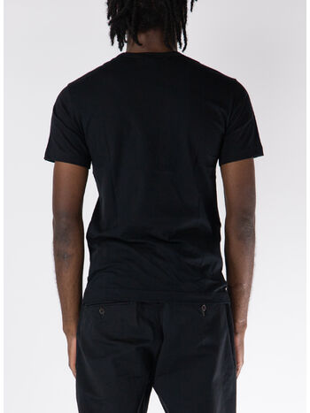 T-SHIRT GIROCOLLO BASIC, BLACK, small