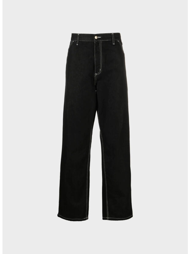 PANTALONE SIMPLE, 8960 BLACK HEAVY STONE WASH, large