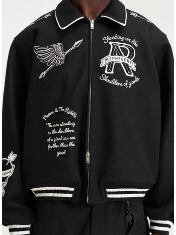 GIACCA VARSITY CHERUB, 01 JET BLACK, small