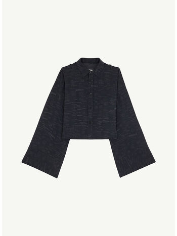 CAMICIA VERSATILE IN JACQUARD, 002J Anthracite, small