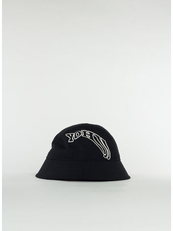 CAPPELLO BUCKET CON LOGO, BLACK, small