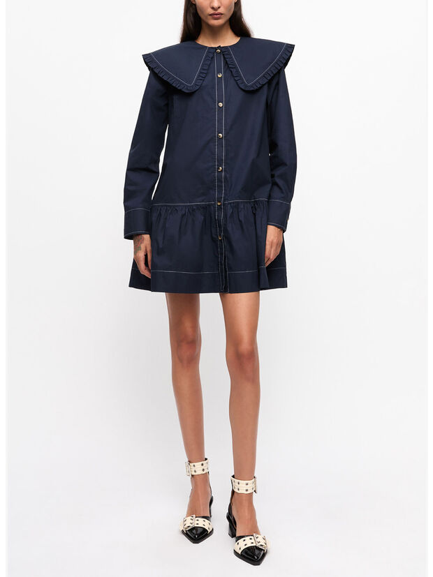ABITO MINI CON COLLETTO OVERSIZE, , large