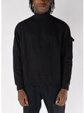FELPA A LUPETTO COTTON WOOL GHOST, V0029 BLACK, thumb