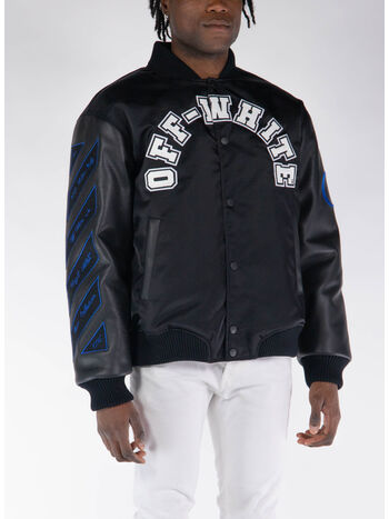 GIACCA VARSITY OVERSIZE BASEBALL, 1001 BLACK WHITE, small