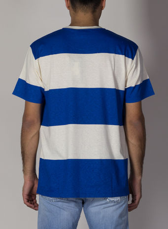 T-SHIRT A RIGHE CON LOGO GUCCI, 9230, small