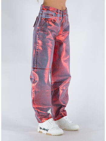 JEANS FOIL DENIM, 847 RED ALERT, small