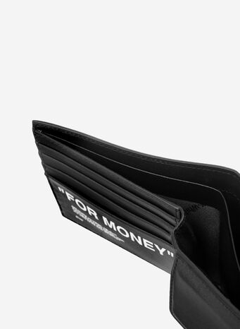 PORTAFOGLIO CON STAMPA LOGO, 1001BLACKWHITE, small