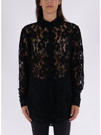 CAMICIA THE UP LACE, BLACK, small