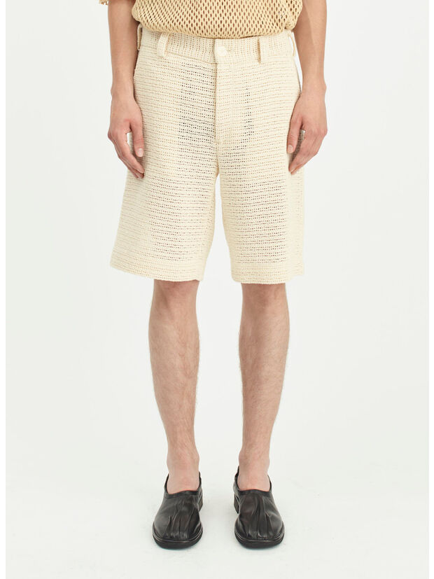 SHORTS CORMAC KNITTED, DATURA WHITE, large