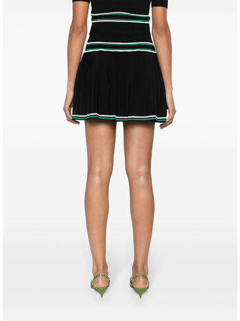 GONNA PLEATED STRIPE, BLACK, small
