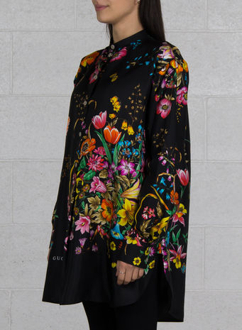 CAMICIA FLORA, 1061BLACKPRINTED, small
