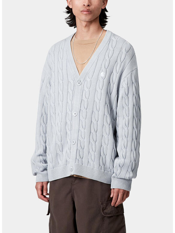 CARDIGAN CARTER, 0N1GD BLUE FOG/GARMENT DYED, medium