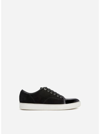 SCARPA SUEDE PATENT CAPTOE, 10 BLACK, small