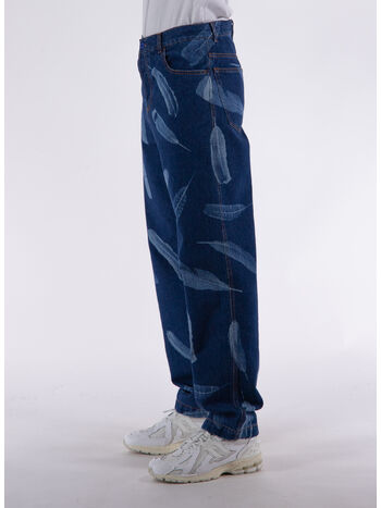 JEANS AOP WIND FEATHERS, 3401 INDIGO, small