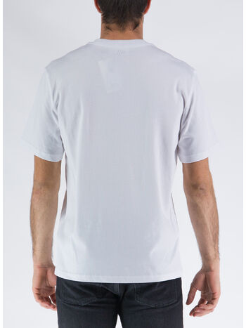 T-SHIRT AMI PARIS FRANCE, 100 WHITE, small