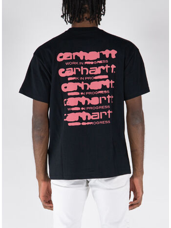 T-SHIRT INK BLEED, 0IXXX BLACK/PINK, small