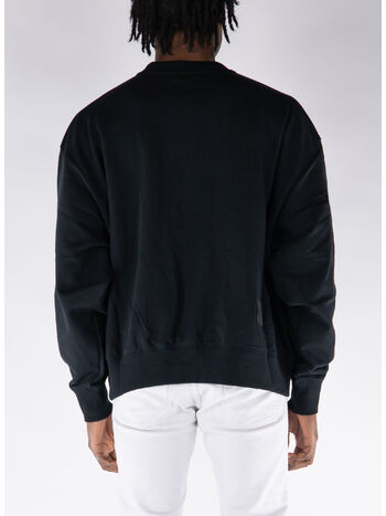 FELPA CREW WAPPEN, BLACK, small