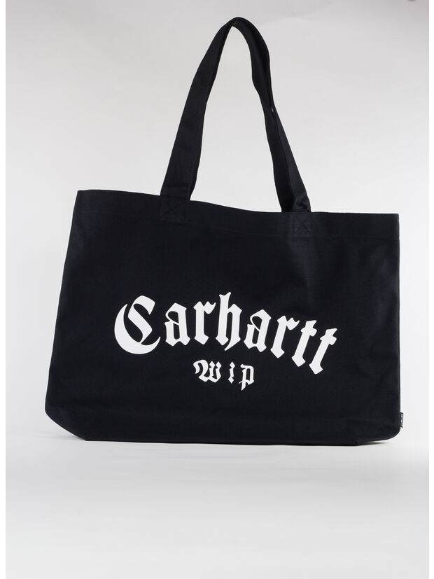 BORSA CANVAS GRAPHIC TOTE LARGE, 21XXX BLACK/WHITE, large