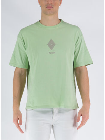 T-SHIRT AMISH LOGO, AR6 PALE GREEN, small