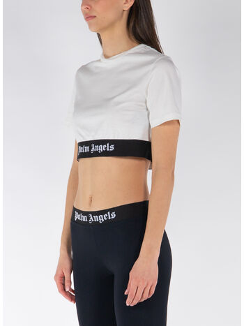 T-SHIRT CROP  LOGO TAPE, 0310, small
