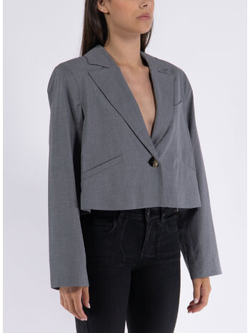 GIACCA DRAPEY MELANGE, 921 PALOMA MELANGE, small