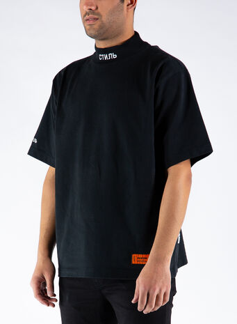 T-SHIRT TURTLENECK CTNMB, 1001BLACKWHITE, small