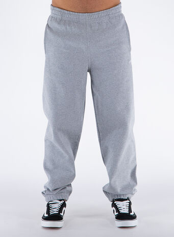 PANTALONE OVERDYED STOCK LOGO, GREYHEATHER, small