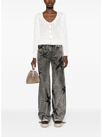 CARDIGAN CON BOTTONI, 151 BRIGHT WHITE, small
