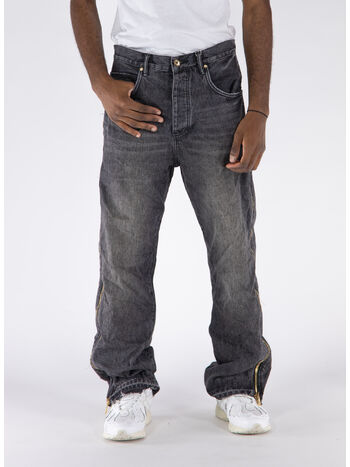 JEANS FULL SIDE ZIP, FSZB BLACK, small