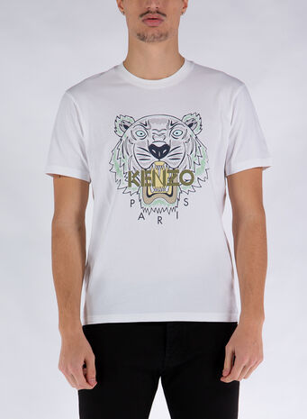 T-SHIRT TIGER CLASSIC, 01BWHITE, small