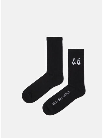 CALZINI CLASSIC, P447 BLACK + 44 DIRTY WHITE, small