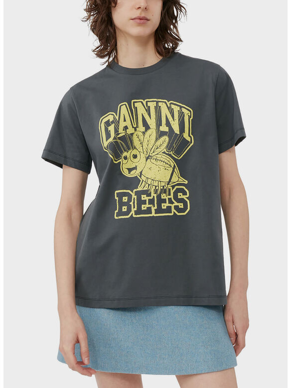 T-SHIRT BASIC YELLOW BEE, 490 VOLCANIC ASH, medium