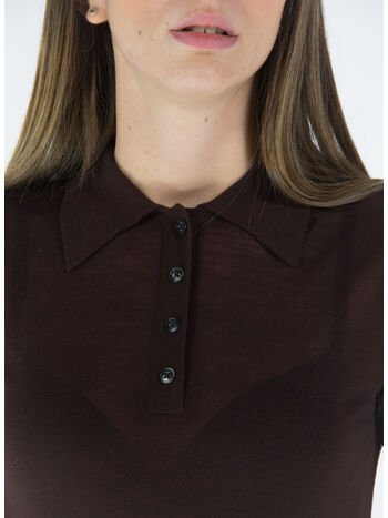 POLO HATTI, AUBERGINE BROWN, small