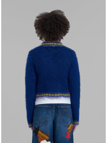 MAGLIONE MOHAIR CON FINITURE A RIGHE, 00B56, small