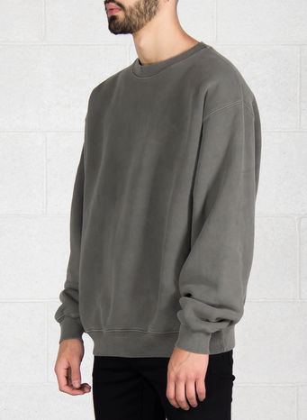 FELPA CREWNECK, GRAVEL, small