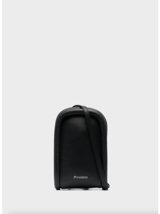ZIP-UP BUMPER PHONE POUCH, 999 BLACK, large