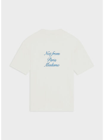 T-SHIRT SLOGAN CURSIVE, OW OFF WHITE, small