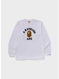 T-SHIRT COLLEGE LS TEE, WHITE, thumb