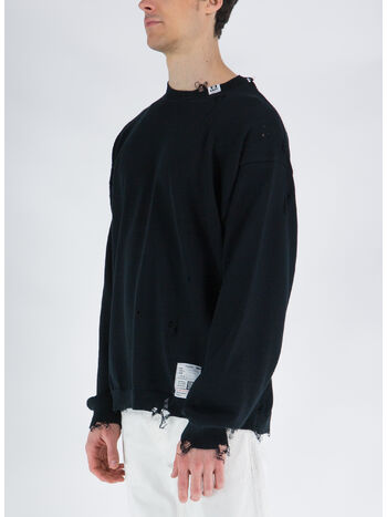 PULLOVER DISTRESSED, BLACK, small