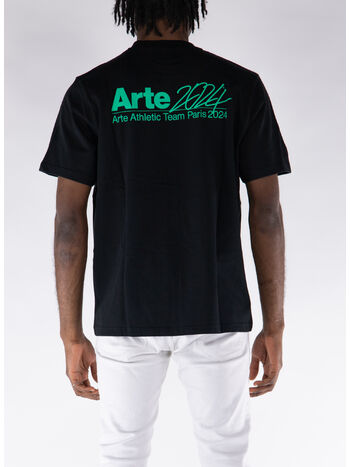 T-SHIRT ARTE ANTWERP TEO BACK SS24, BLACK, small