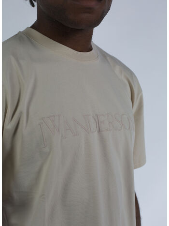 T-SHIRT LOGO EMBROIDERY, 132 BEIGE, small
